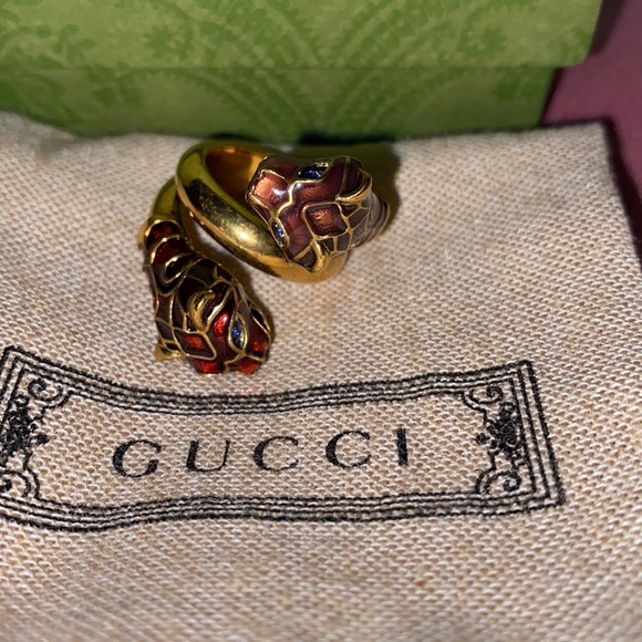 Gucci double Tiger ring - Picture 1 of 12